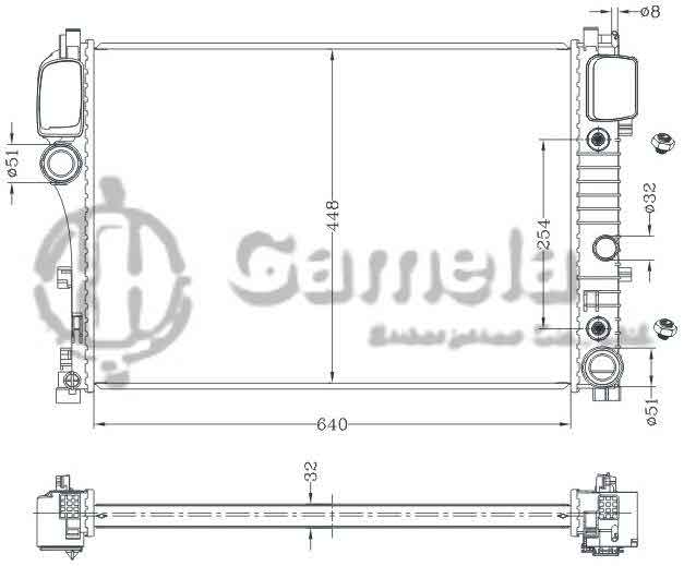 6140133NA - Radiator-for-Mercedes-S-CLASS-W211-05-AT-Mercedes-CL-CLASS-W216-05-AT-OEM-221-500-2603-0003-0203