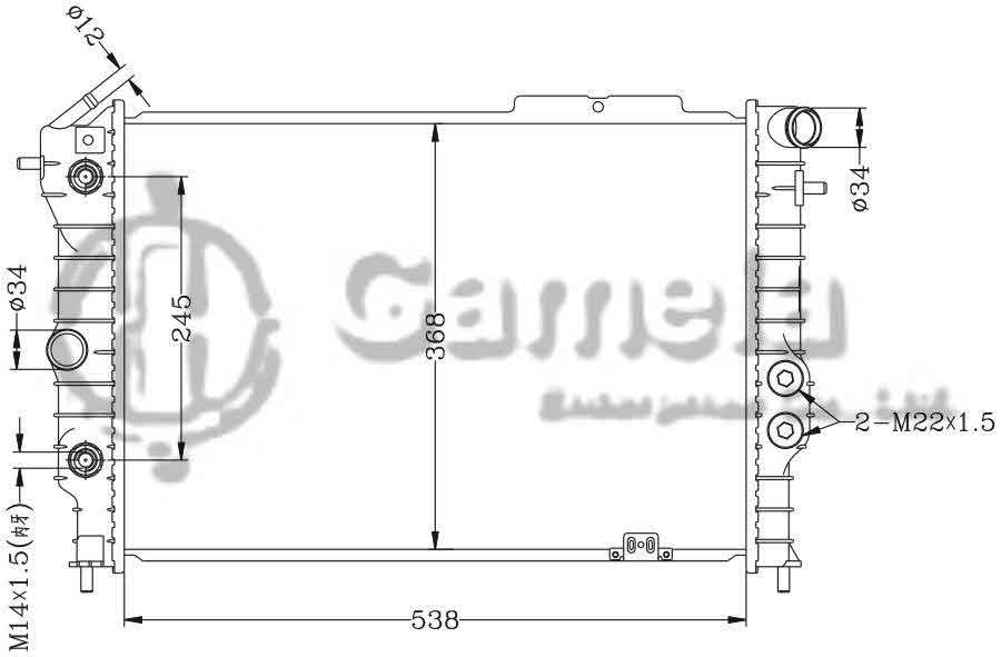 6142003AN - Radiator-for-OPEL-VECTRA-88-AT