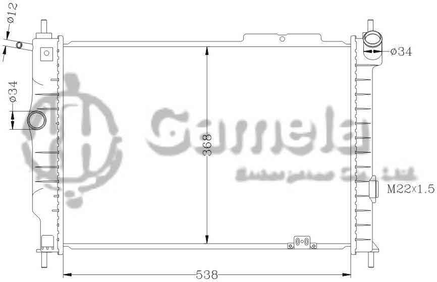 6142009AN - Radiator-for-OPEL-ASTRA-F-1-6-2-0L-91-00-MT-OEM-1300108-1300134