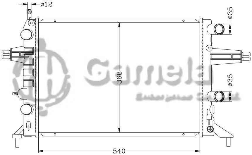 6142022AN - Radiator-for-OPEL-ASTRA-G-98-MT-OEM-1300186-1300211