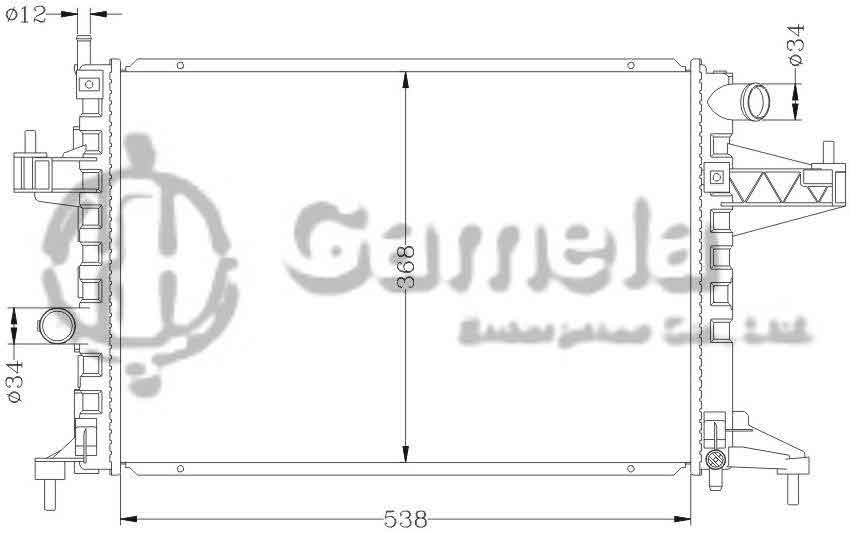 6142039N - Radiator-for-OPEL-COMBO-CORSA-C-00-MT-OEM-1300237