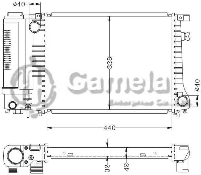 6144002N - Radiator-for-BMW-316-318-520-525i-87-95-MT-OEM-1712982-1719302-1719304-1723537