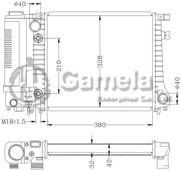 6144029N - Radiator-for-BMW-316-318i-87-90-AT-OEM-1719301