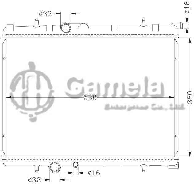 6150006N - Radiator-for-PEUGEOT-206-MT