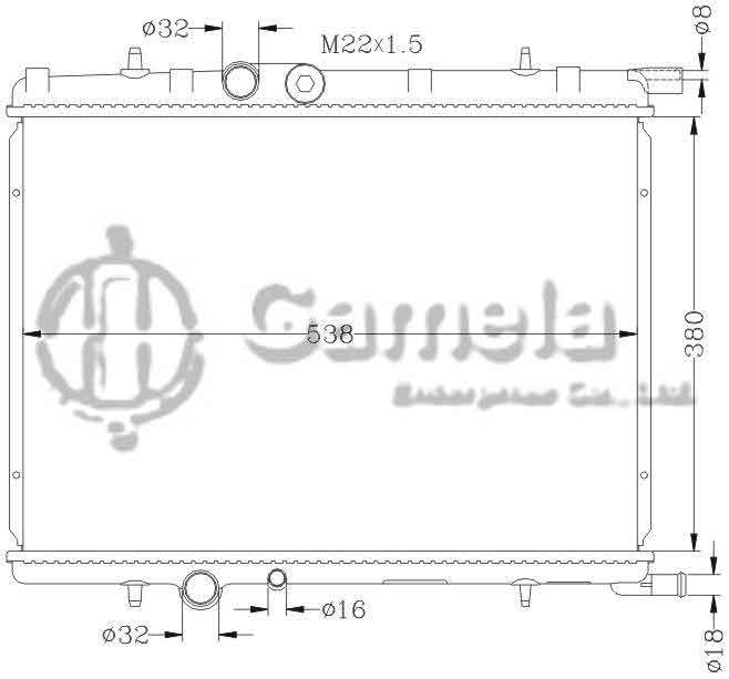 6150007N - Radiator-for-PEUGEOT-307-MT