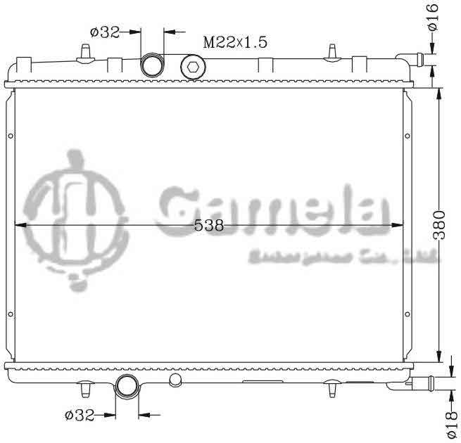 6150009N - Radiator-for-PEUGEOT-307-MT