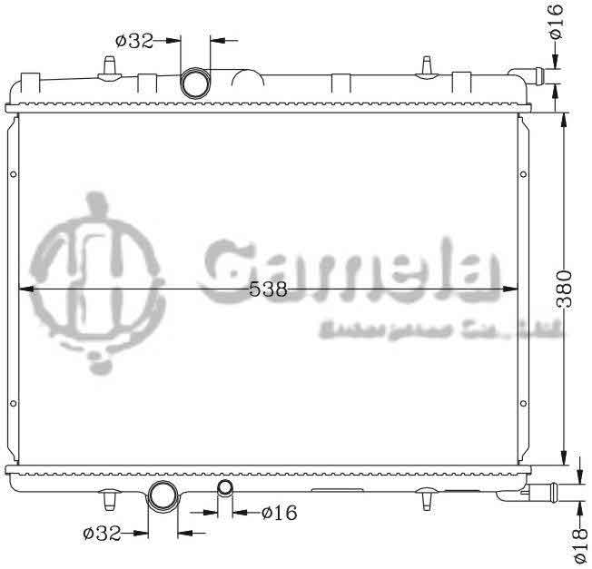 6150012N - Radiator-for-PEUGEOT-307-MT