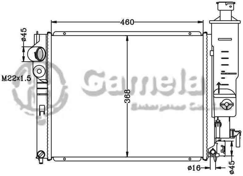 6150013N - Radiator-for-PEUGEOT-405-92-00-MT-OEM-1301-E6