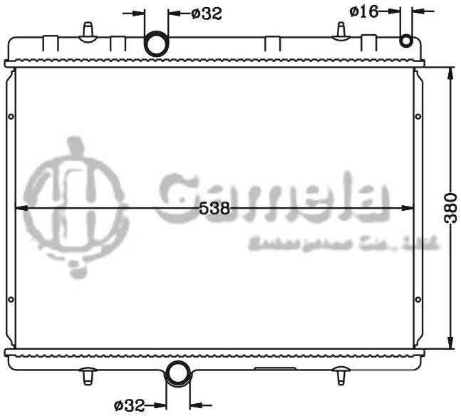 6150026N - Radiator-for-PEUGEOT-407-04-MT-CITROEN-C5-04-MT-OEM-1330-J9-1330-V3