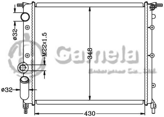 6151009N - Radiator-for-RENAULT-CLIO-EXPRESS-1-2-1-4-88-91-MT-OEM-7700786444-7701047886-7701395092