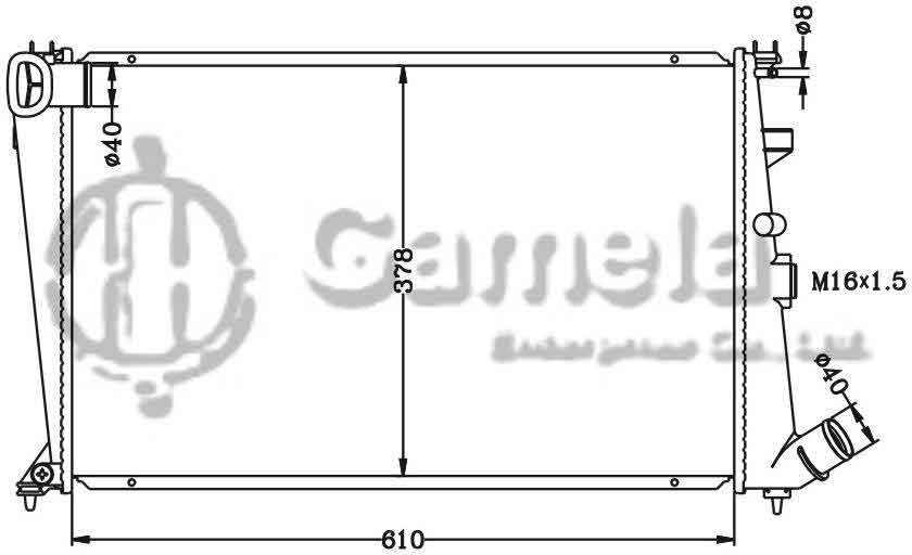 6153001N - Radiator-for-CITROEN-XANTIA-1-6i-1-8i-93-MT-OEM-1330-19-1331-HY-96138923