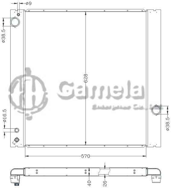 6154009NA - Radiator-for-LAND-ROVER-RANGE-ROVER-4-4GAS-06-09-MT-OEM-PCC000850