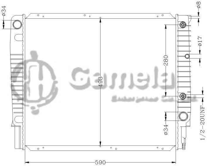 6173001N - Radiator-for-VOLVO-940-90-2-0i-2-3i-AT-VOLVO-960-90-2-3i-AT-OEM-3547146-8602564-8603853-DPI-1738