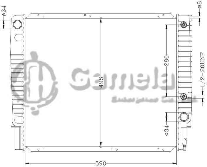 6173003N - Radiator-for-VOLVO-850-91-2-0i-2-3i-AT-VOLVO-960-90-2-4i-2-5i-AT-OEM-1397561-8603739