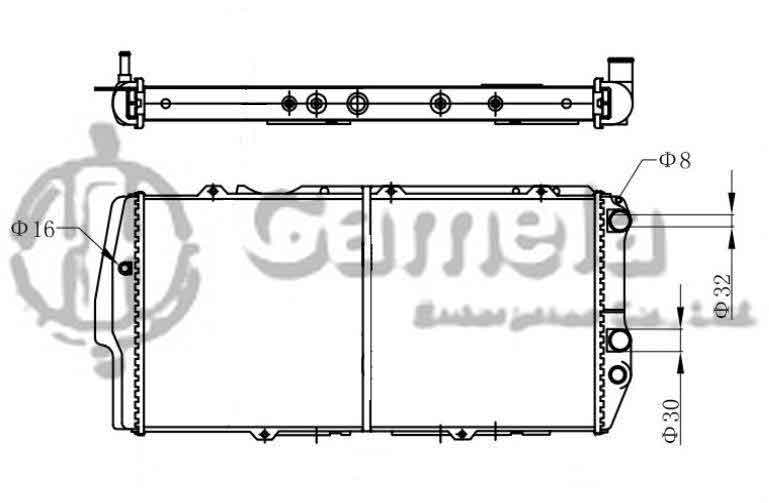 6190121001-T - Radiator-for-AUDI-100-200-5000-SERIES-L5-2-2-2-3-84-91-MT-NISSENS-60478-604781-OEM-443121251K-443121251I-443121251L-443121251G-443121251H