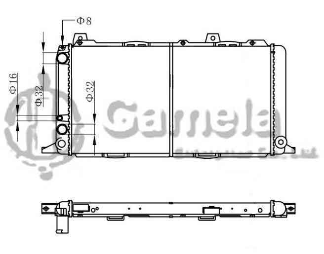 6190121003-T - Radiator-for-AUDI-80-COUPE-L4-1-8-80-88-MT-NISSENS-60462-OEM-811121251AB-811121251A-811121251B-811121253AB