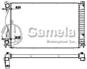 6190121047-T - Radiator-for-AUDI-A6L-S6-2-0I-TDI-04-11-MT