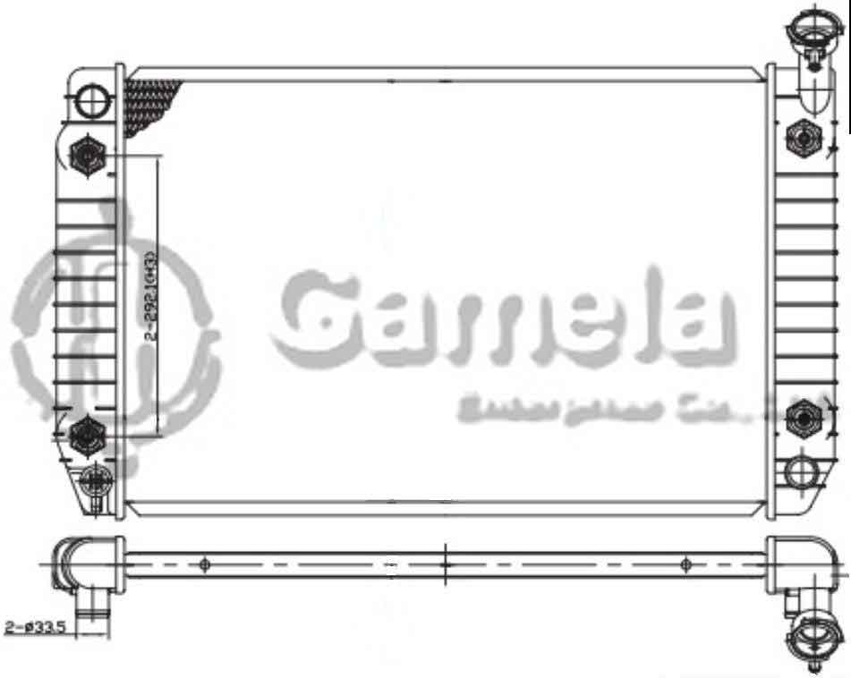 6190211006-T - Radiator-for-BUICK-Century-L4-2-5-92-96-AT-NISSENS-60886A-OEM-52458473-52458475-52458476-52461717-DPI-1339-1342