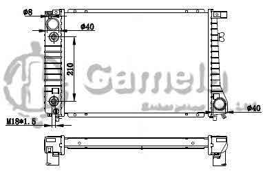 6190213019-T - Radiator-for-BMW-730I-735I-735IL-86-90-AT