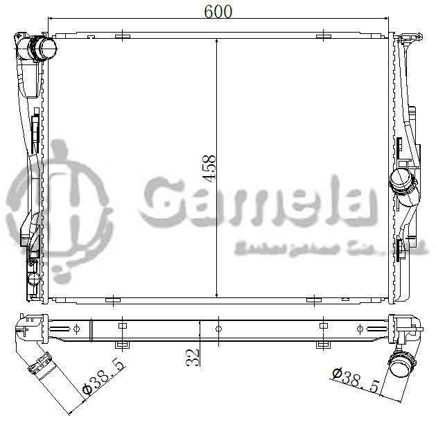 6190213036-T - Radiator-for-BMW-1-E82-E84-E87-E88-3-E90-E91-E92-E93-04-MT-MT-NISSENS-60786A-OEM-17117542199-17117553111