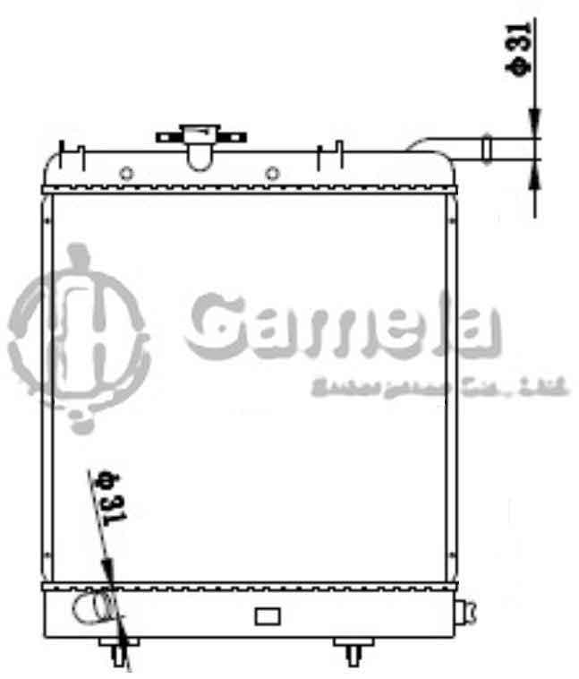 6190312015-T - Radiator-for-CHRYSLER-DODGE-PLYMOUTH-Caravan-Voyager-V6-3-0-91-92-MT-NISSENS-60991-OEM-4546481-4546482-DPI-1387