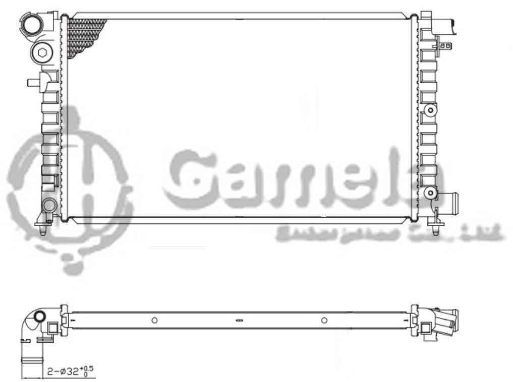 6190320006-T - Radiator-for-CITROEN-SAXO-1-5-96-04-MT-NISSENS-61346-OEM-1301VT-133092