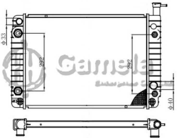 6190322002-T - Radiator-for-CHEVROLET-GMC-ASTRO-SAFARI-VAN-V6-4-3-85-94-AT-NISSENS-60957A-OEM-3055075-3055078-3090638-3090641-52450557-52455821-DPI-312-1351