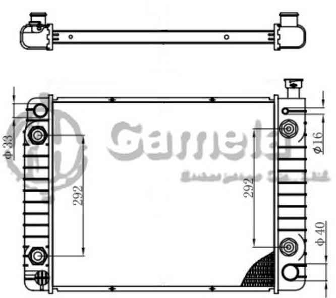 6190322031-T - Radiator-for-CHEVROLET-GMC-C1500-C2500-K2500-PICKUP-V6-V8-4-3-5-0-5-7-88-93-AT-NISSENS-60932A-OEM-3058775-3058776-52457944-52458336-DPI-677