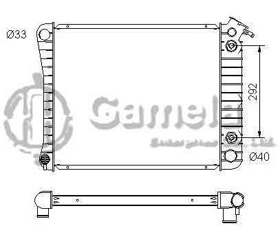 6190322035-T - Radiator-for-CHEVROLET-GMC-C10-C20-K10-K20-G15-G35-K25-R2500-PICKUP-V6-4-3-85-93-AT-NISSENS-60929A-OEM-3055595-3057956-DPI-954