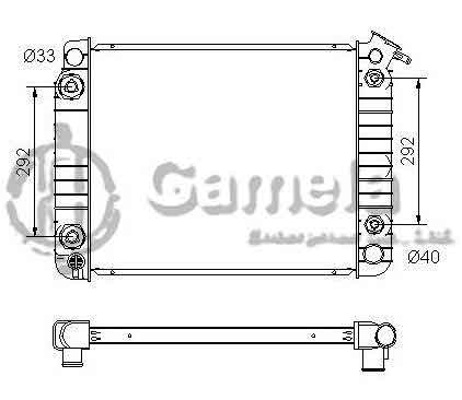 6190322036-T - Radiator-for-CHEVROLET-GMC-C10-C20-C25-K10-K15-R1500-PICKUP-G20-VAN-V6-4-3-85-93-AT-NISSENS-69113A-OEM-3055592-3055593-3055594-3058477-DPI-955