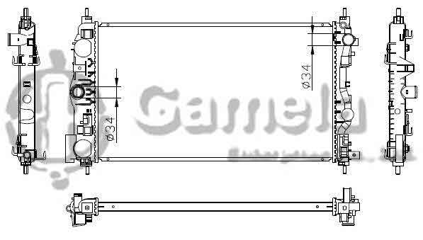 6190322043-T - Radiator-for-CHEVROLET-GMC-CRUZE-09-MT