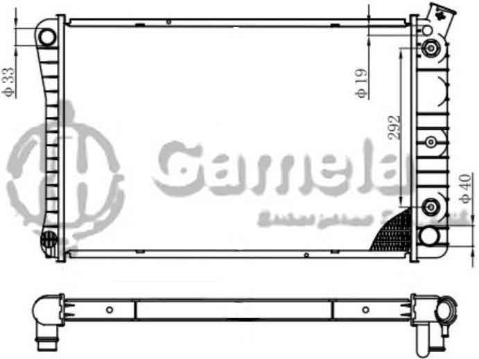 6190322068-T - Radiator-for-CHEVROLET-GMC-Caprice-V8-5-0-5-7-87-90-AT-OEM-3096325-DPI-726