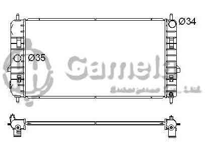 6190322078-T - Radiator-for-CHEVROLET-GMC-CV-GMC-Cobalt-L4-2-2-2-4-05-10-MT-DPI-2775