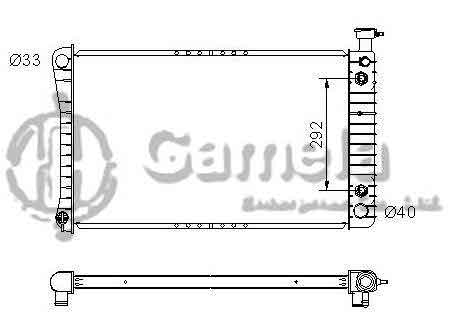 6190322086-T - Radiator-for-CHEVROLET-GMC-Express-1500-2500-3500-G10-20-30-Savana-1500-2500-3500-V8-4-3-5-0-5-7-92-96-AT-NISSENS-60907A-DPI-1477