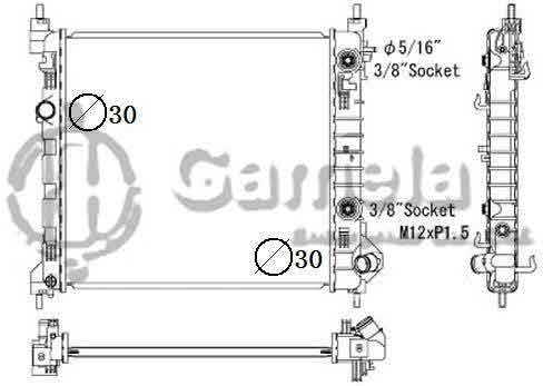 6190322098-T - Radiator-for-CHEVROLET-GMC-Spark-1-2L-I4-13-14-AT-DPI-13342