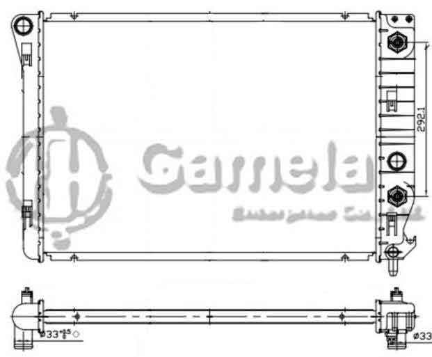 6190322127-T - Radiator-for-CHEVROLET-GMC-Corvette-V8-5-7-97-04-AT-OEM-10449531-52406564-52474697-52477018-DPI-1885