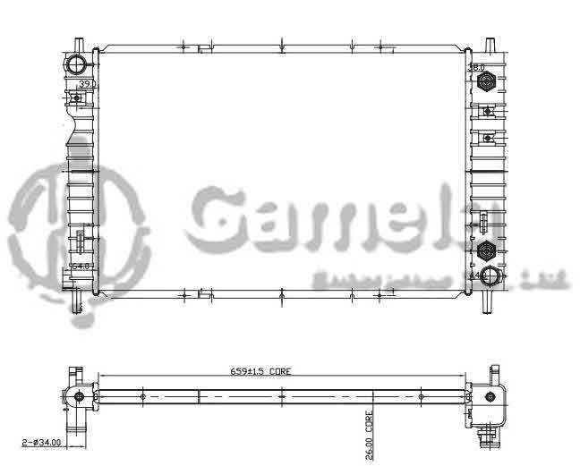 6190322129-T - Radiator-for-CHEVROLET-GMC-Equinox-V6-3-4-2005-AT-DPI-2764