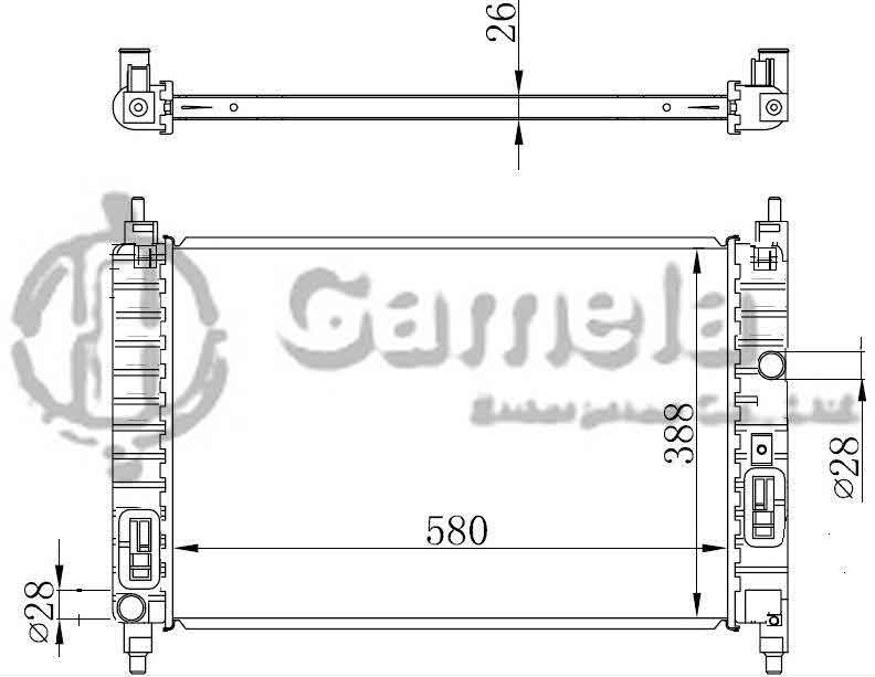 6190322176-T - Radiator-for-CHEVROLET-GMC-CV-SAIL-1-2L-2011-Sai-Ou-1-2-AT