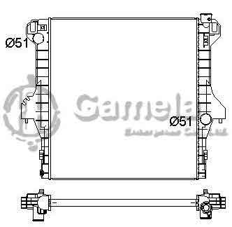 6190407002-T - Radiator-for-DODGE-RAM2500-3500-L6-5-9-03-09-MT-DPI-2711