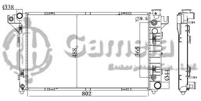 6190407041-T - Radiator-for-DODGE-RAM1500-2500-3500-V6-V8-3-9-5-2-94-01-AT-NISSENS-69208-OEM-52006491-52006491AC-52028057AB-52028057AE-DPI-1552