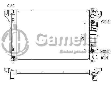 6190407045-T - Radiator-for-DODGE-Ram-1500-2500-3500-V8-5-9-98-02-AT-NISSENS-69208-OEM-52006491-52006491AC-52028057AD-52028057AE-DPI-2291