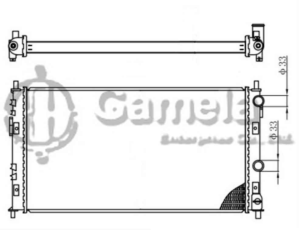 6190407058-T - Radiator-for-DODGE-Stratus-L4-V6-2-4-2-7-3-0-01-06-MT-NISSENS-61003-OEM-5017619-5017619AA-DPI-2323