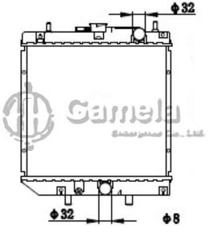 6190408033-T - Radiator-for-DAIHATSU-CHARADE-1-3-93-00-MT-NISSENS-61748-OEM-1640087776-1640087F45