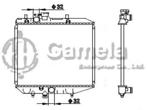 6190408036-T - Radiator-for-DAIHATSU-CHARADE-1-3-87-93-MT-NISSENS-61749-OEM-1640087F11