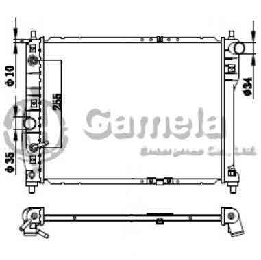 6190423008-T - Radiator-for-DAEWOO-NUBIRA-LANOS-97-00-AT