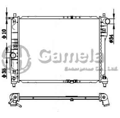 6190423009-T - Radiator-for-DAEWOO-NUBIRA-LANOS-1-6-2-0-97-00-MT-NISSENS-61644-OEM-96181931-P96351263