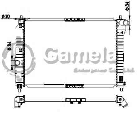 6190423027-T - Radiator-for-DAEWOO-KALOS-AVEO-1-2-1-4-2002-MT-NISSENS-61645-OEM-96536525-96536669-96817344