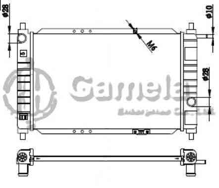 6190423029-T - Radiator-for-DAEWOO-MATIZ-0-8-98-00-MT-NISSENS-61653-OEM-96314162-96314163