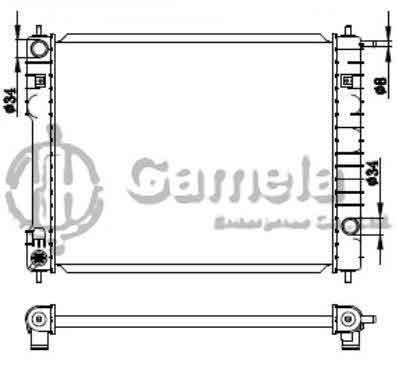 6190423034-T - Radiator-for-DAEWOO-PRINCE-MT