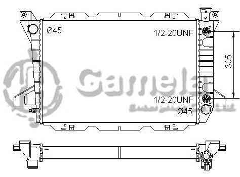 6190604012-T - Radiator-for-FORD-Bronco-F150-250-350-PICKUPS-L6-4-9-85-96-AT-OEM-E7TZ8005A-F0TZ8005C-F2TZ8005B-F2TZ8005C-DPI-1454